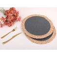 thumbnail image 4 of Unique Bargains Set of 4 Placemats for Dining Table Decor Table Mats Dark Gray 14x14in, 4 of 7