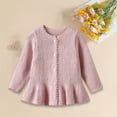 thumbnail image 2 of Zshosam Baby Girl Cardigan Girls Open Front Cardigan Sweaters Kids Fall Fashion Outerwear Size 1T 2T,(Pink 1-2 Years), 2 of 7