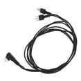 thumbnail image 1 of 5PCS 3pin  Receiver Cable Heat  Stable Sound Transmission  Receiver Cord Black 29.5in, 1 of 8