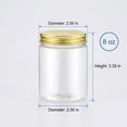 thumbnail image 2 of BlinkL Clear PET Plastic Food Storage Jars with Screw-On Gold Lids, Refillable, Reusable, for Dry Food, Honey, Herb, Nuts, 30 Count, 2 of 5