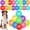 3.5in, variant on 18 count 3.5 in Squeaky Balls for Durable High Bounce TPR Fetch Spike Balls 9 Colors Water for Small Medium Large Aggressive Chewers Clean and