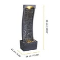 thumbnail image 5 of Teamson Home 38.58" Curved Waterfall Fountain with LED, 5 of 9