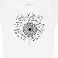 thumbnail image 4 of Inktastic Music Dandelion Musical Boys or Girls Baby Bodysuit, 4 of 5