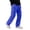 Royal Blue, variant on UDAUDU Men's Cargo Sweatpants Baggy Wide Leg Fleece Casual Joggers Cotton Loose Fit Drawstring Elastic Waist Pants with Pockets Brown 3XL