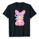 thumbnail image 3 of Tops de Manga Corta de Verano para las Mujeres Imprimir Blusa de Cuello Redondo, Moda Ligera de Poliéster Spandex, 3 of 7