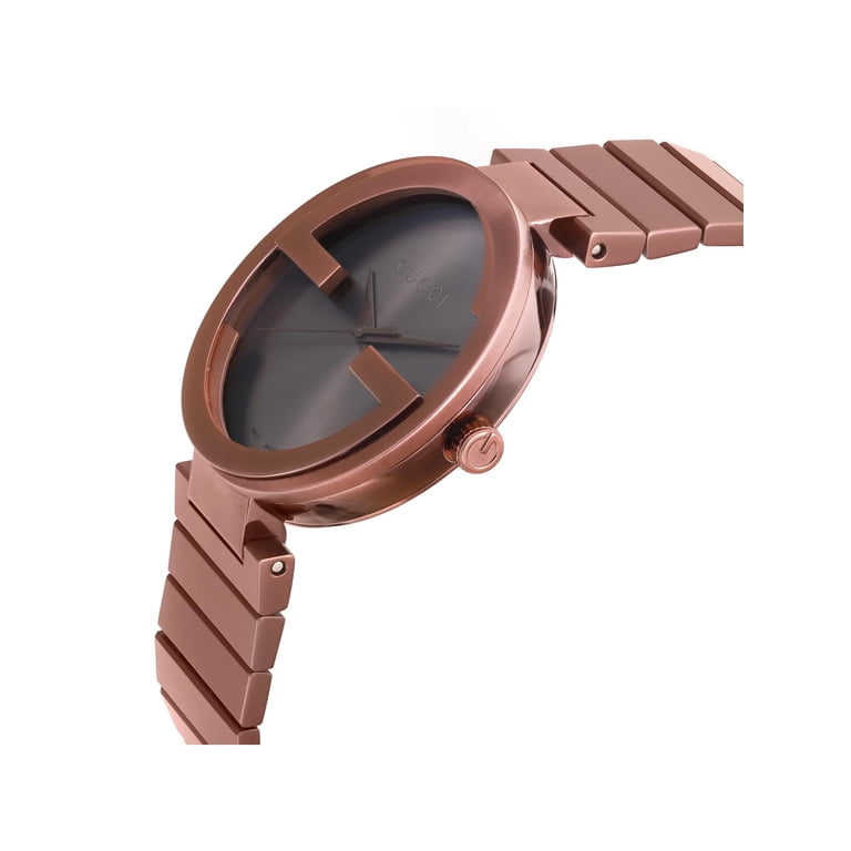 G-Gucci Brown Dial Stainless Steel Quartz Watch Gucci G-Gucci Steel Bracelet Brown Dial Womens Watch YA125410 main image 2