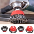 thumbnail image 1 of Boreal Craft Metal Brush For Drill Angle Grinder Conical Brush For Angle Grinder With Thread Grinding Brush Steel Wire Wheel With Knot For Unwinding Burr Photo, 1 of 6