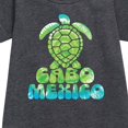 thumbnail image 2 of Instant Message - Cabo Mexico Sea Turtle  - Toddler & Youth Girls Fleece Dress, 2 of 5