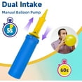 thumbnail image 3 of SUSWIM Balloon Pump Handheld Two-Way Dual Action,Double-Way Air Intake Portable Manual Inflator for Balloons,Swimming Rings, Inflatable Toys, Party Decorations, 3 of 7