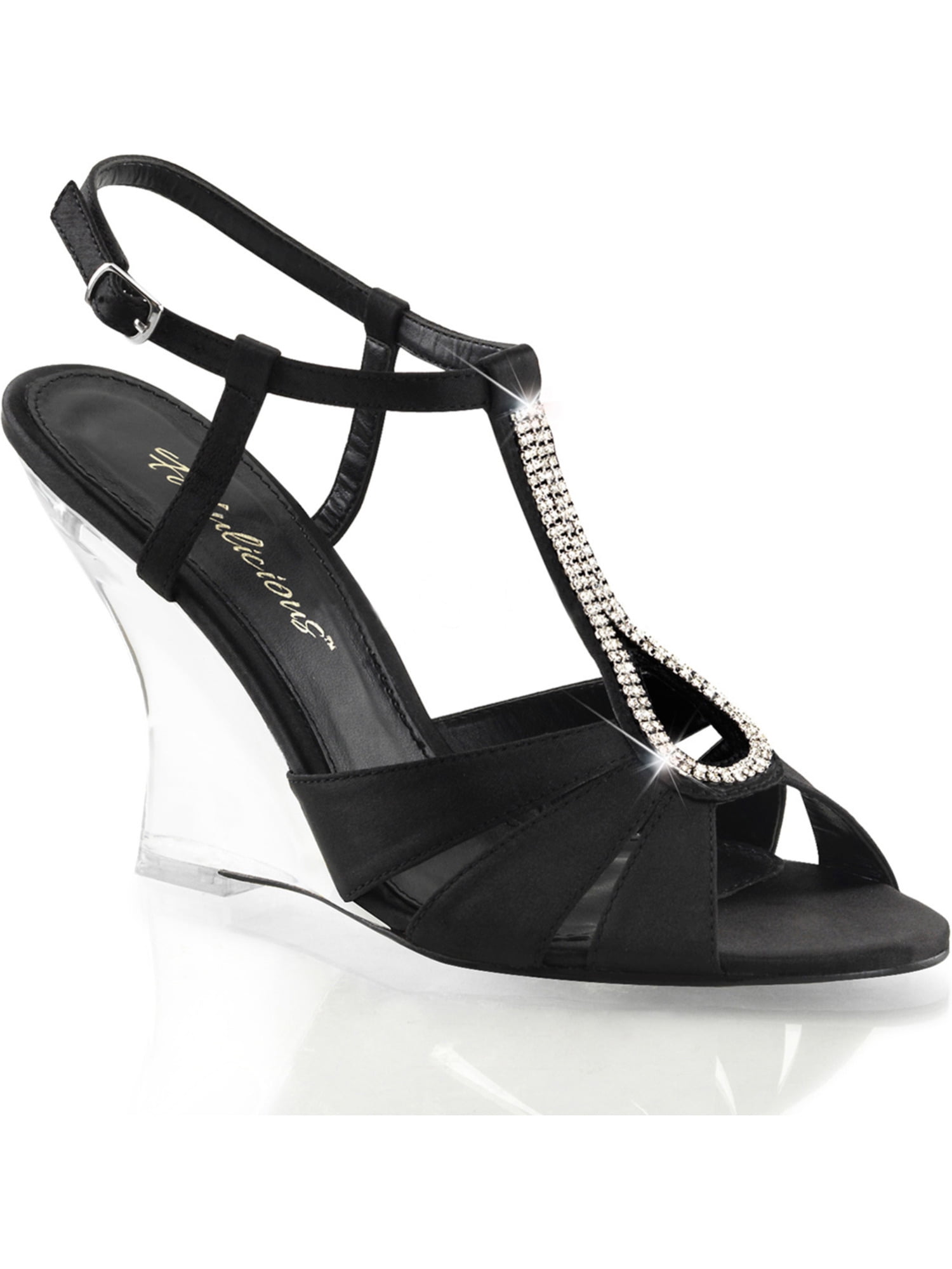 sandals with heels black