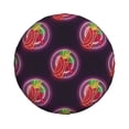 thumbnail image 3 of Rv Spare Tire Cover 17 inch - Light Bulb Pattern chili Tire Covers for Trailers, Adjustable Camper Spare Tire Cover, 3 of 7