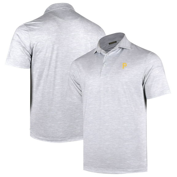 Men's Gray Pittsburgh Pirates Sublime Tri-Blend Polo