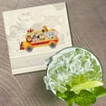 thumbnail image 2 of Animal School Bus Animal 4'' X 4'' Square Wooden Coaster, 2 of 3