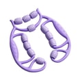 thumbnail image 2 of Rodillo de masaje de piernas Masaje de tejido profundo Accesorios multifunción Ligero 12 Púrpura, 2 of 8