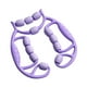 thumbnail image 2 of Rodillo de masaje de piernas y pantorrillas, herramienta ligera para masaje de piernas y músculos de muslos y pantorrillas, ideal para culturismo en Púrpura, 2 of 8