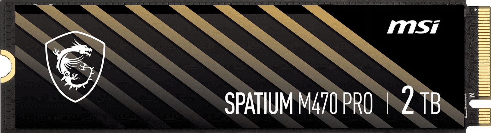 MSI SPATIUM M470 PRO PCIe 4.0 NVMe M.2 2TB, M.2 2280, PCIe Gen4x4 NVMe 1.4, 2TB Internal SSD