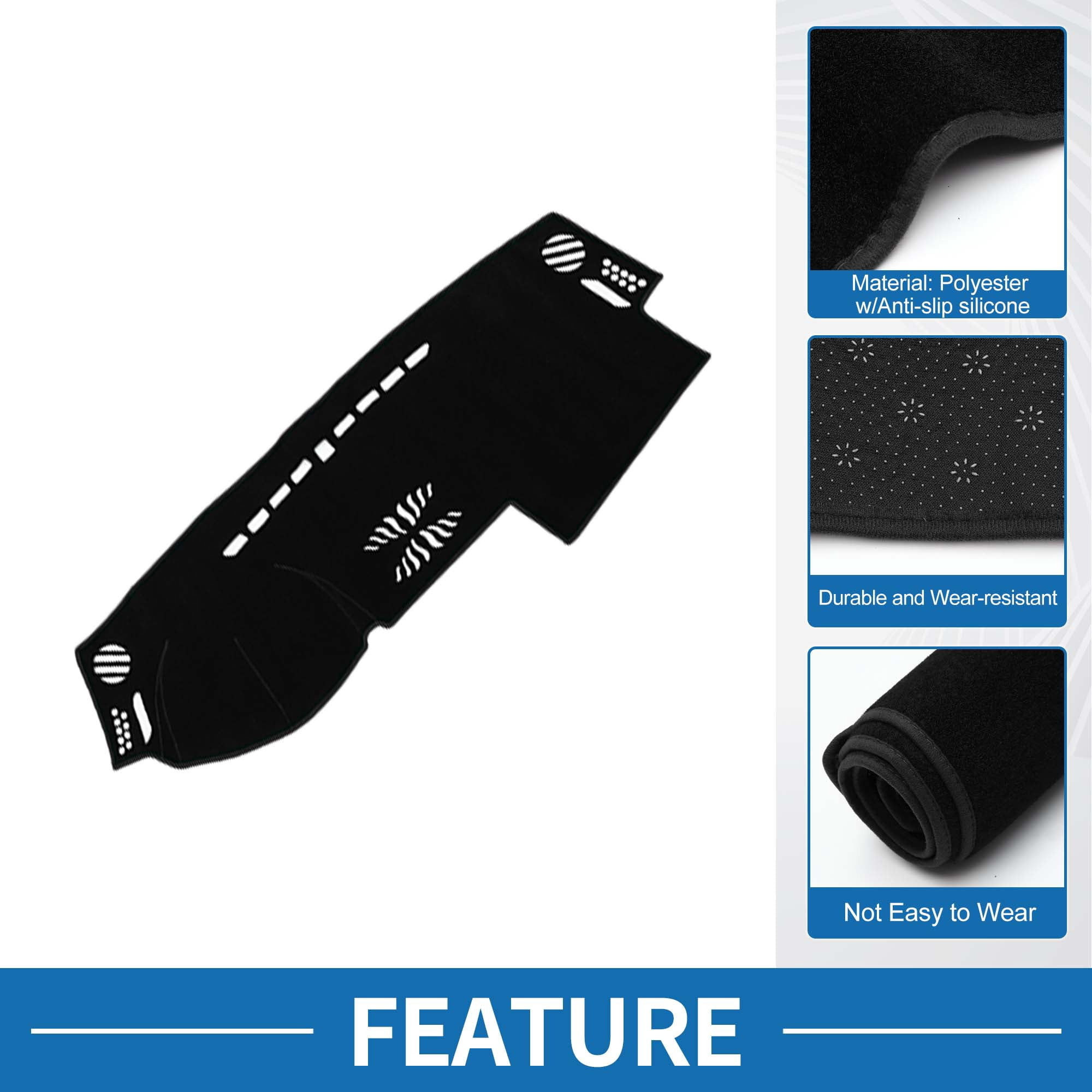 Unique Bargains Dash Cover Non-Slip Mat for Land Rover LR2 Freelander 2 2007-2014