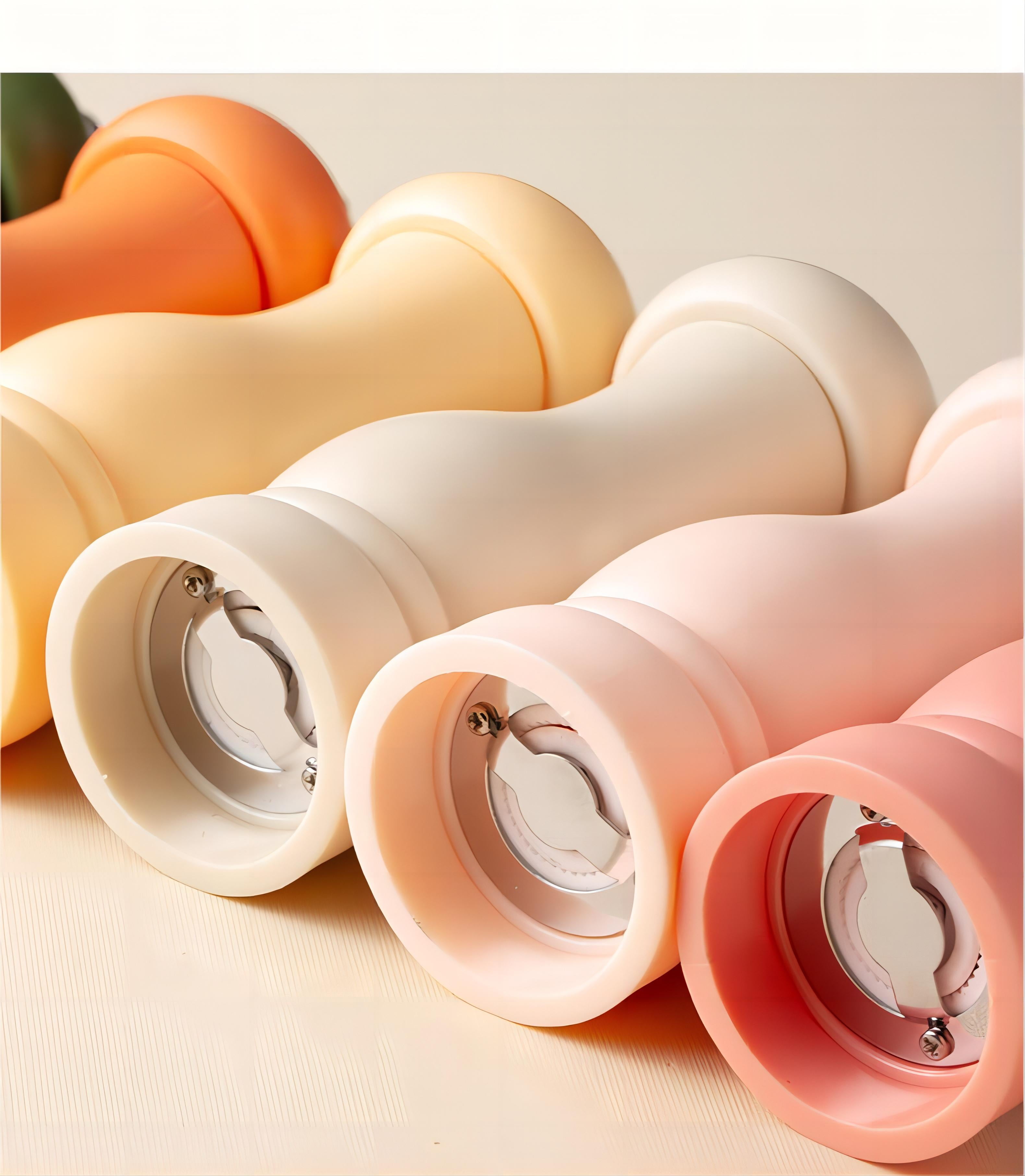 Salt and pepper grinder, manual grinder, grinder with adjusting knob, ceramic core grinder, PP plastic body, comfortable hand feeling