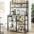 thumbnail image 7 of Juiluna 6-Tier Kitchen Storage Easy to Assemble Baker's Rack MDF Board Gray, 0.03 lb, 7 of 7