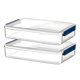 thumbnail image 1 of Cajas de almacenamiento RHONZHAO de plástico transparente apilables 34 x 23 x 7 cm, 1 of 7