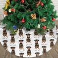 thumbnail image 3 of Christmas Tree Skirt, Bone Dog Puppy Soft Plush Christmas Tree Decorations Indoor, Tree Skirts Mat for New Year Halloween Holiday Christmas Party Decor 30", 3 of 6