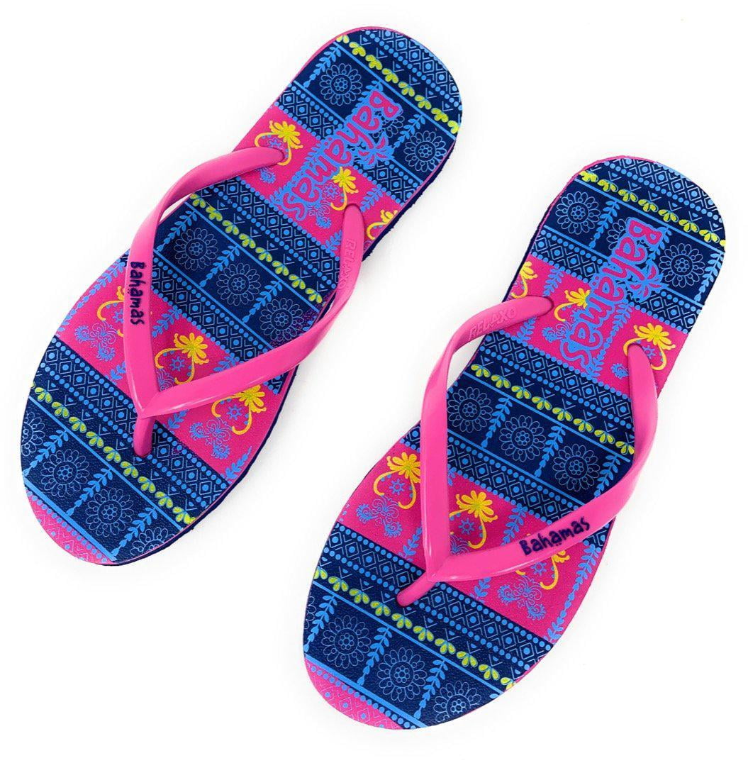 Relaxo Bahamas Beach Flip Flops Sandals Slippers for Women with