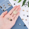 thumbnail image 4 of 24pcs 4 Colors Vacuum Plating Column End Cap Metal Cord Ends Bead Caps for DIY Jewelry Making, 4 of 9