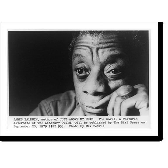 Historic Print, James Baldwin, author of Just above my head..photo by Max Petrus., 16" x 20"