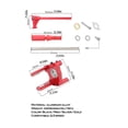 thumbnail image 3 of sweethay Juego de palanca de cambios de bicicleta ligera aleación de aluminio alargada 2-3 velocidades bicicleta desviador trasero cadena empujador pieza Ciclismo Astilla sweethay OD024309-03, 3 of 5