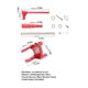 thumbnail image 2 of Greeniant Juego de palanca de cambios de bicicleta, empujador de cadena de transmisión de cambio trasero de bicicleta profesional de aleación de aluminio Ciclismo Rojo Greeniant OD024309-02, 2 of 5