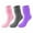 Purple, variant on UAMVSH 3 Pairs Slouch Socks for Women Soft Long Scrunch Knee High Socks Unisex Ribbed Knit Soft Socks