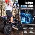 thumbnail image 4 of 40 cc Trail Blazer Ride-On Buggy,4 Stroke Dual-Speed Off-road 4-Wheeler, Key-Lock Safe & 10-15mph, Front & Rear Shocks and Knobby Tires for Grass, Dirt and Gravel,FLAG, 4 of 9