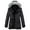 Dark Grey, variant on KVE Women's Quilted Winter Coat Warm Puffer Jacket Thicken Parka with Removable Hood Black XX-Large