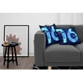thumbnail image 3 of Ambesonne Blue Throw Pillow Cover 2 Pack, Greeting Age Sky, 24", Dark and Sky Blue, 3 of 7