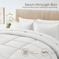thumbnail image 4 of King Size Comforter Set, 7 Pieces Bed in a Bag King, Complete Bedding Set Includes Comforter, Flat Sheet, Fitted Sheet, Pillowcases and Pillow Shams, Ivory, 4 of 18