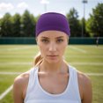 thumbnail image 2 of Unique Bargains 1 Pc Breathable Headband Wide Tie Headband for Sport Purple, 2 of 5