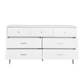 thumbnail image 3 of Spaco Dresser for Bedroom 7 Drawers Dresser Chest of Drawer Bedroom Furniture, White Dresser, 3 of 6