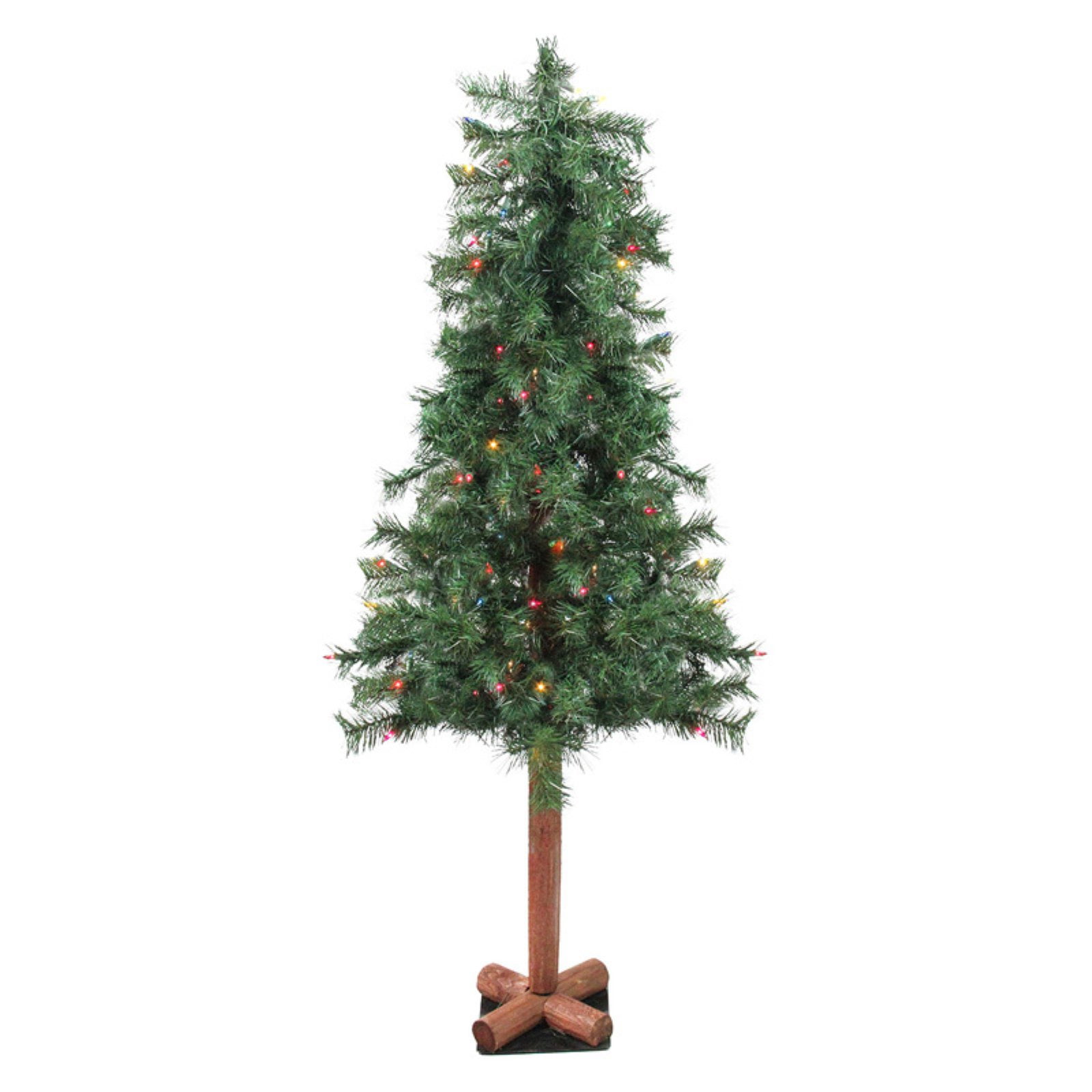 Allstate Woodland Alpine Entryway Prelit Medium Christmas Tree