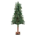 thumbnail image 1 of 4' x 24" Pre-Lit Traditional Woodland Alpine Artificial Christmas Tree - Multi Lights, 1 of 2