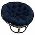 thumbnail image 3 of Blazing Needles Solid Outdoor Spun Polyester Papasan Cushion, 52", Azul, 3 of 3