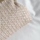 thumbnail image 4 of Bolso de noche con cadena para mujer, bolso de mano tejido para mujer, para fiesta de boda beige Ehuebsd  Para Estrenar, 4 of 8