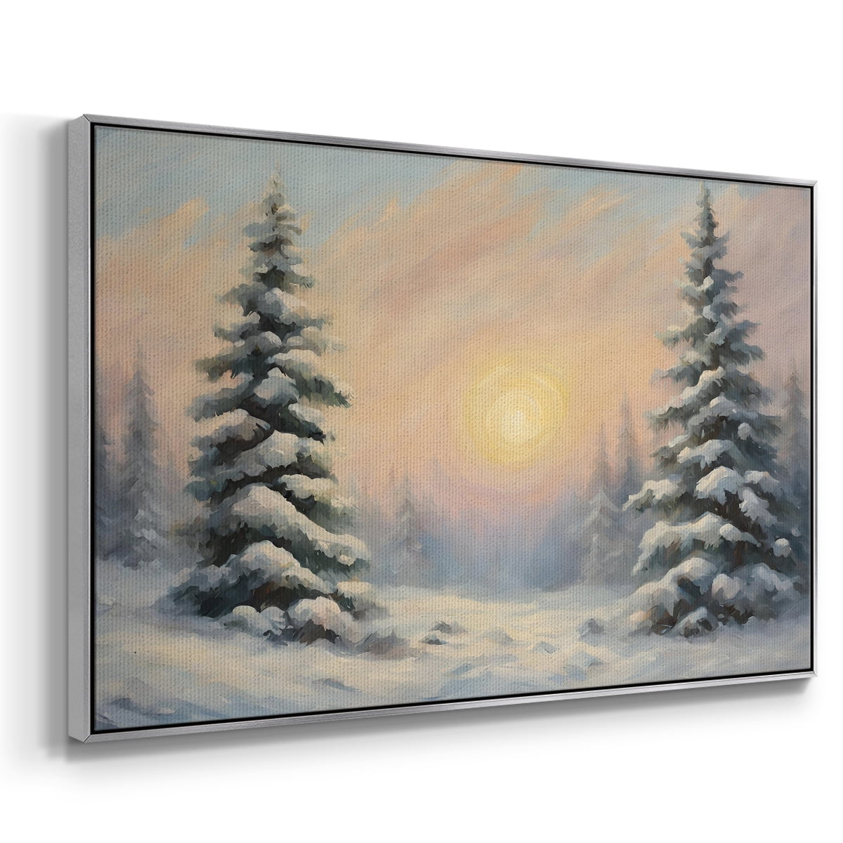 Vintage Landscape-CCIII By Wexford Home Framed in Silver Wood Gallery Wrapped Canvas 17 in. x 25 in.