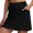 Black, variant on Women's Tennis Skirts with Pockets Elastic Waist Skorts for Running Yoga Gym Sports Casual Loose Fit Mesh Shorts Built In, Red XXL