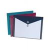 Poly Envelopes Letter Size, Assorted Colors, 4/Pack