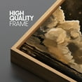thumbnail image 5 of Large Framed Canvas Print Golden Crescent Moon & Clouds – Mystical Night Sky PaintingWall Art Decorative Ready to Hang Painting for Living room Bedroom 60x30 inches Natural Frame, 5 of 7