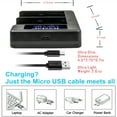 thumbnail image 2 of Kastar LP-E6 LP-E6NH LKD2 USB Battery Charger Replacement for Canon EOS R, EOS Ra, EOS R5, EOS R6, EOS 5D Mark II, EOS 5D Mark III, EOS 5D Mark IV, EOS 5DS, EOS 5DS R, EOS 6D Mark II, 2 of 5
