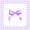 White Purple 03, variant on Manfei Pink Bows Checkered Print Twin Sheet Sets for Girls, Cute Ribbon Bows Bedding, 3 Pieces