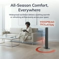 thumbnail image 4 of Lasko 42" 1500W All Season Tower Fan and Space Heater with Timer and Remote, Gray, FH515, 4 of 17