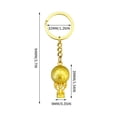 thumbnail image 2 of Llavero Trofeo de Fútbol, Colgante Todo Metálico, Recuerdo de Coleccionismo Deportivo de Fútbol 2026, Duradero, Diseño, Regalo, Ligero, Uso Versátil, 2 of 5