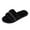 Black, variant on Open Toe Slippers for Women Indoor, Solid Color Cozy Memory Foam Womens House Slippers , Comfy Soft Womens Bedroom Slippers Slide Breathable